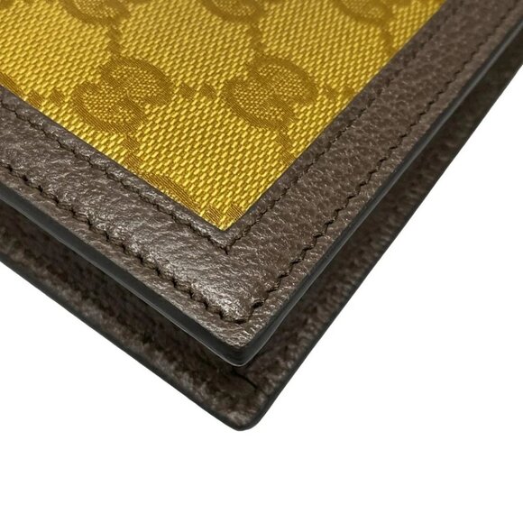 Auth GUCCI Crystal GG 621892 Brown Dark Brown Coated Canvas Leather - Picture 7 of 13